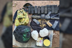 Firearm, war materiel seized in Masbate clash with NPA
