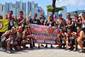 Army dragon boat team wins 2 golds in Korea Open