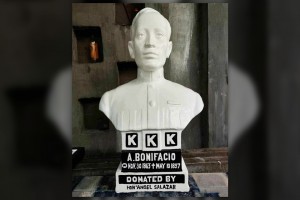 Bonifacio's bust in Antique to mark 100 years