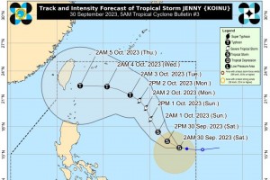 Rains expected Saturday as Jenny intensifies into tropical storm