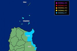 Jenny now a typhoon; Signal no. 1 up over parts of N. Luzon 