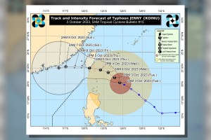 Signal No. 2 up in Batanes as Typhoon Jenny maintains strength