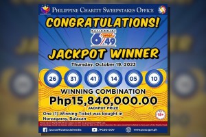 Ticket sold in Bulacan wins P15.8-M Super Lotto jackpot