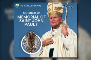 St. John Paul II’s relic to be displayed at Manila Cathedral Oct. 22