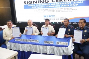 PNP, Comelec ink data sharing pact for village, youth polls