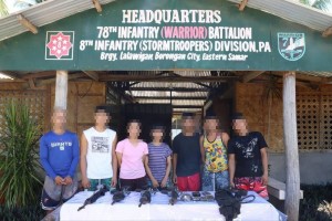 12 NPA combatants in E. Samar yield after talks with families