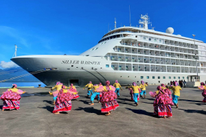 Luxury cruise ship arrives with over 300 visitors in Puerto Princesa