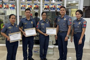 PRO-1 gives cash aid to cops affected by Typhoon Egay