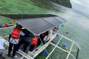 Remote Palawan island villagers get solar-powered boat from USAID