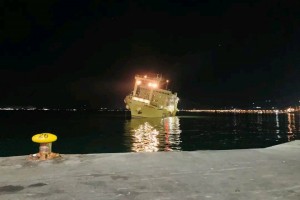 Over 400 passengers safe as ship tilts to side