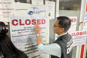 Consultancy firm in Pasay shut down for illegal recruitment