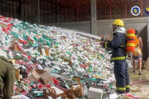 BOC-Zamboanga destroys P323-M smuggled cigarettes