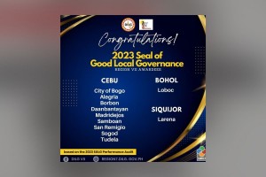 11 C. Visayas LGUs to get Seal of Good Local Governance award