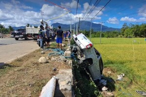 Kalayaan vice mayor’s car, 2 tricycles figure in road mishap