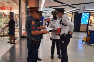 PNP: No wearing of Christmas costumes, non-security tasks for guards