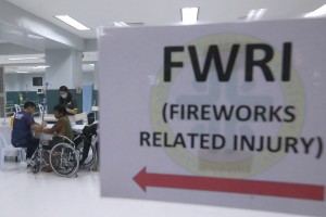 DOH logs 116 new fireworks-related injuries on New Year’s Eve