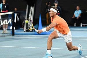 Nadal back in business with 1st win in nearly a year