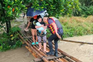 552 families so far affected as shear line rains drench Davao Region