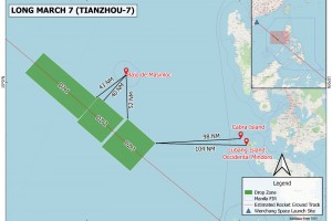 PhilSA identifies 3 possible drop zones of Chinese rocket debris