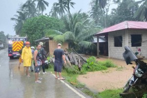 Families affected by shear line rains in Davao Region near 45K