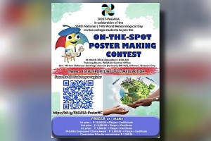 Up to P15-K up for grabs in PAGASA's poster-making tilt