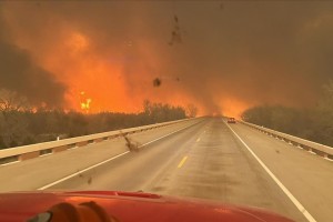 Largest wildfire in Texas history rages out of control, 1 dead