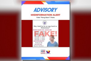 DepEd debunks fake 'allowance' post for Grades 1 to 6