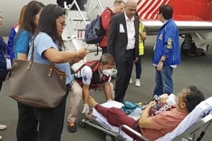 2 injured Pinoy seafarers arrive from Djibouti via air ambulance