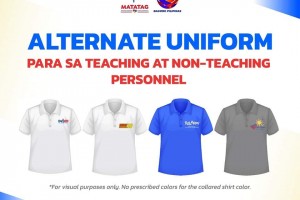 DepEd exec: Shirts with agency logo sold online not authorized
