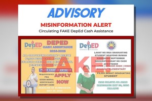 DepEd warns anew vs. fake cash aid for graduates