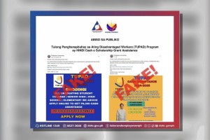 DOLE warns public vs. fake posts on TUPAD program