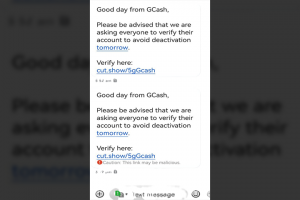 Fake GCash messages now sent via messaging apps