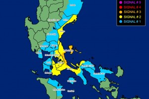 Aghon intensifies into severe tropical storm; Quezon under TCWS No. 3