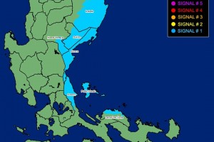 Parts of Luzon under Signal No. 1 as Aghon moves away from PH landmass