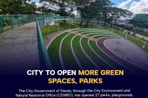 Davao City to open more green spaces for health, well-being