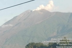 Kanlaon Volcano's highest gas flux observed Friday