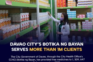 Davao ‘botika ng bayan’ aids 1.3-M clients since 2018