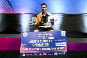 Albo, De Guzman crowned singles champs in PH Badminton Open
