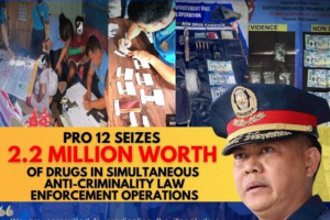 Weekend ops net PHP2.2-M shabu, 85 wanted persons in Soccsksargen