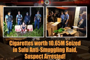 P10.7-M smuggled cigars seized in Sulu, Lanao Sur