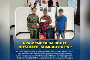 2 ‘Reds’ surrender to S. Cotabato police