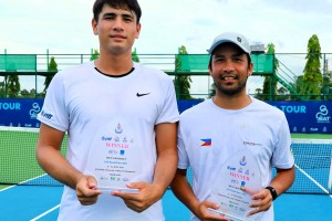 Alcantara, Thai partner win men's doubles title in Thailand tennis