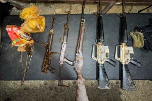 Army recovers 5 high-powered NPA firearms in Surigao Norte