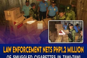 P1.2-M smuggled cigarettes seized in Tawi-Tawi