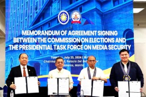 Comelec, PTFOMs sign MOA to protect media during elections