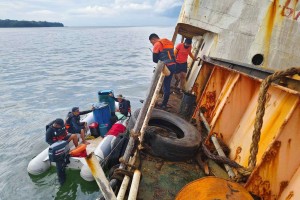 PCG begins oil recovery from aground MV Mirola 1 off Bataan coast