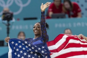 US gymnast Biles becomes oldest all-around champion since 1952