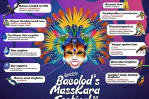 2024 MassKara Festival logo depicts threatened flora, fauna in Negros