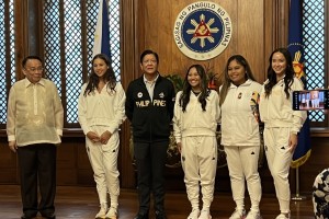 PBBM hosts another ceremony for Filipino Olympic gymnasts, golfer