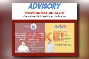 DepEd warns public vs. fake P8K, P5K cash aid for students